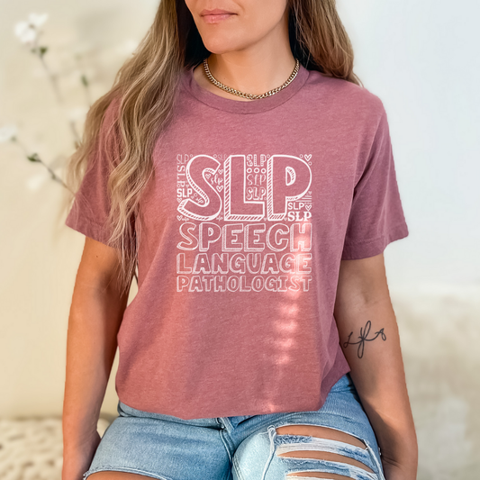 Speech Therapy - SLP Collage Unisex T-Shirt