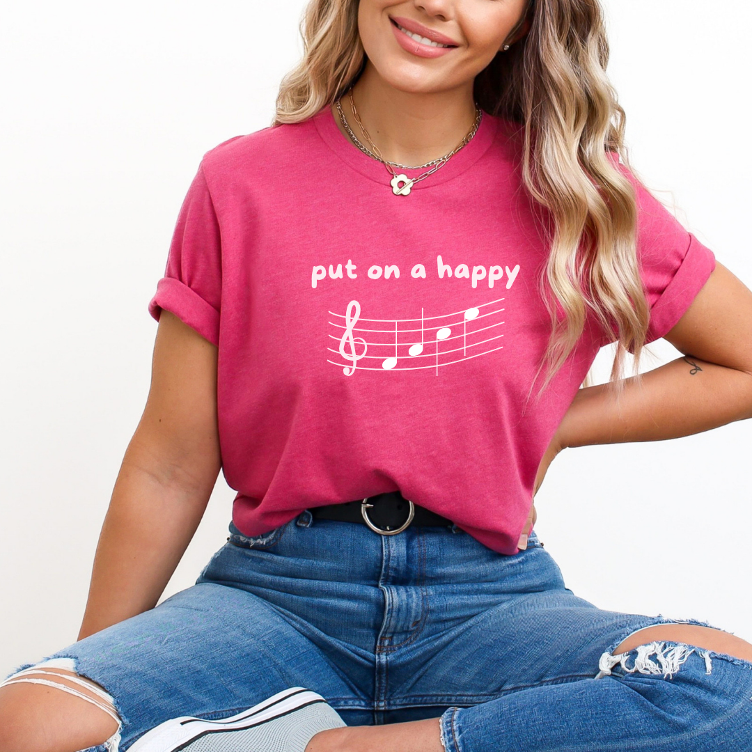 Music Therapist - Happy Face Unisex T-Shirt