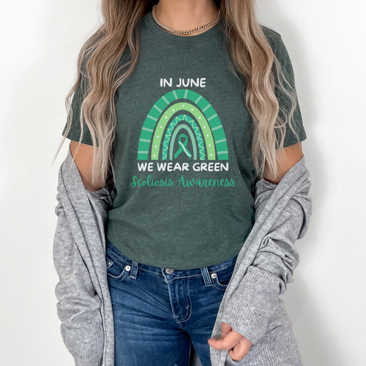 We Wear Green - Scoliosis Unisex T-Shirt